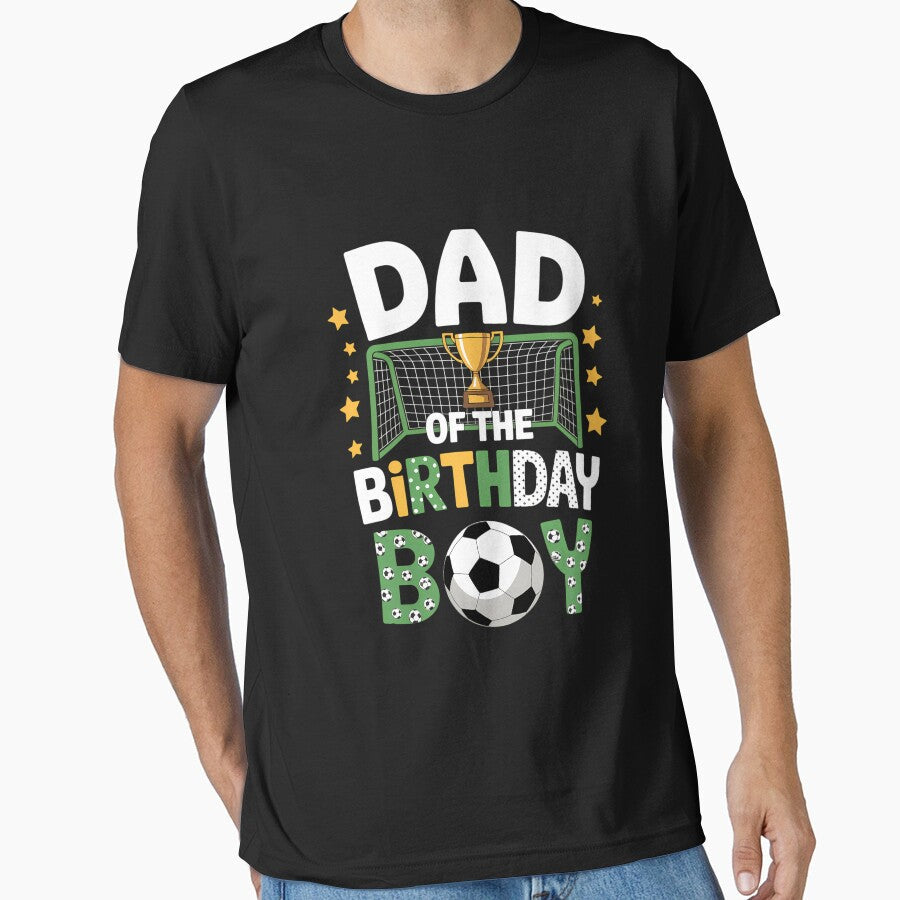 Soccer Dad Birthday Boy Party Family by Sunset4Bones - Adult & Kids T-Shirts, Sweatshirts & Hoodies apparel design preview 1