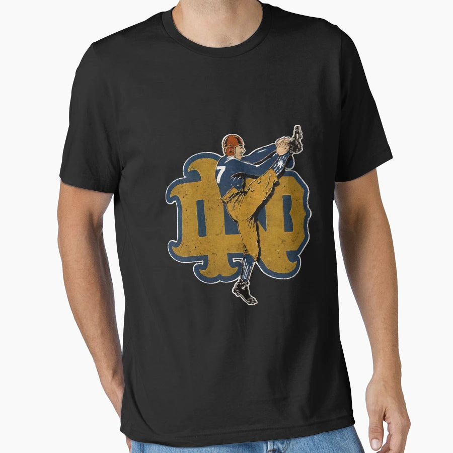 Football Player Kicking T-Shirt - Custom Art Print Men Women - T-Shirt, Sweatshirt, Hoodie