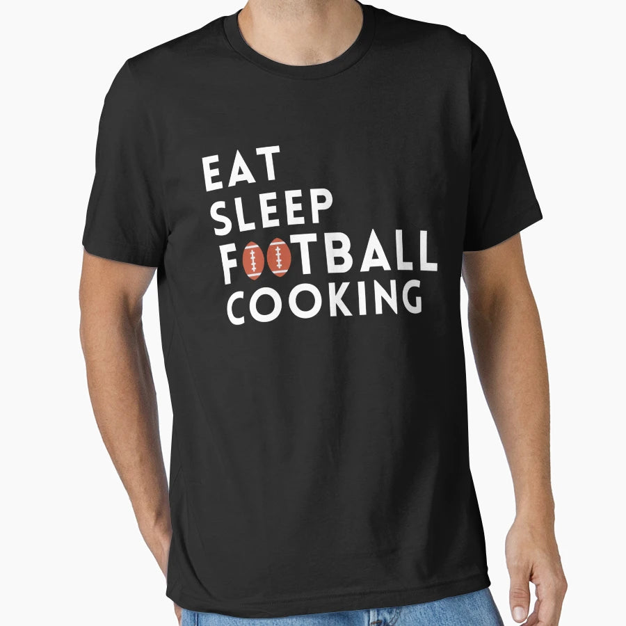 Eat Sleep Football Great Gift Football And T-Shirt - Trendy Graphic Unisex - T-Shirt, Sweatshirt, Hoodie