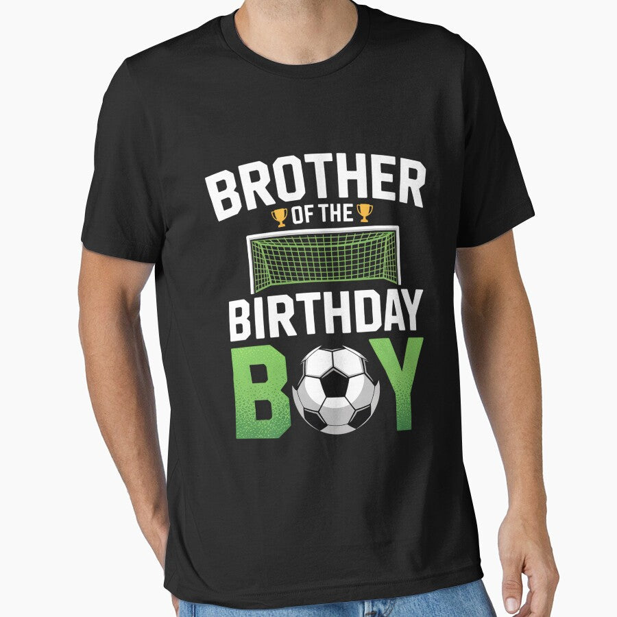 Soccer Brother Birthday Boy Party Family Matching by - Adult & Kids T-Shirts, Sweatshirts & Hoodies apparel design preview 1