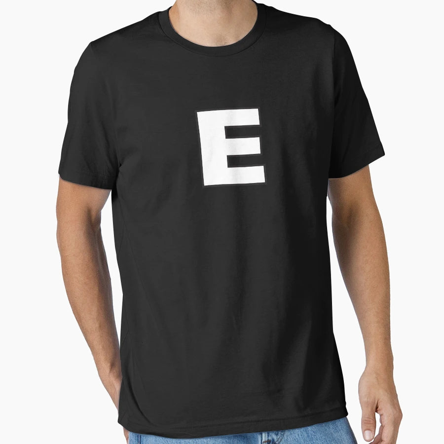 Letter E T-Shirt - Minimalist Print Unisex - T-Shirt, Sweatshirt, Hoodie