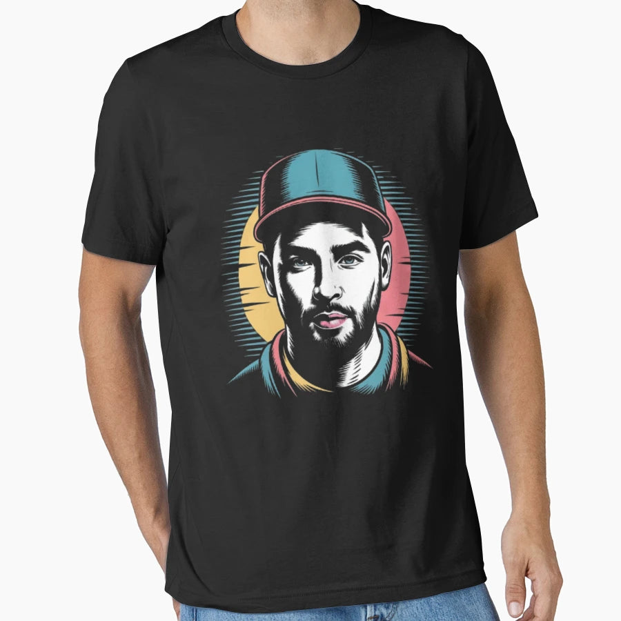 Stylish Urban Portrait Illustration T-Shirt - Aesthetic Graphic Men Women - T-Shirt, Sweatshirt, Hoodie