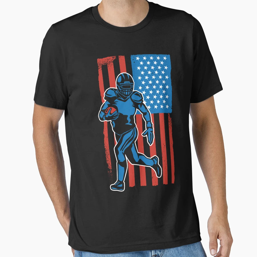 American Football 4Th July American T-Shirt - Novelty Apparel Men Women - T-Shirt, Sweatshirt, Hoodie