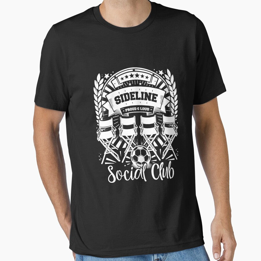 Sideline Social Club Spending Weekends Funny Soccer - Adult & Kids T-Shirts, Sweatshirts & Hoodies apparel design preview 1
