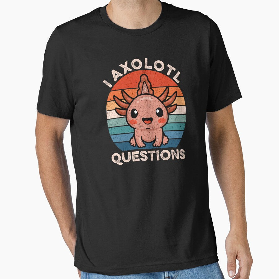 I Axolotl Questions by zeviwanty - Adult & Kids T-Shirts, Sweatshirts & Hoodies apparel design preview 1
