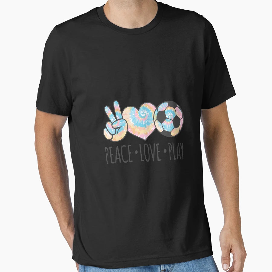 Tie Dye Soccer Teen Peace Love Play T-Shirt - Streetwear Style Men Women - T-Shirt, Sweatshirt, Hoodie