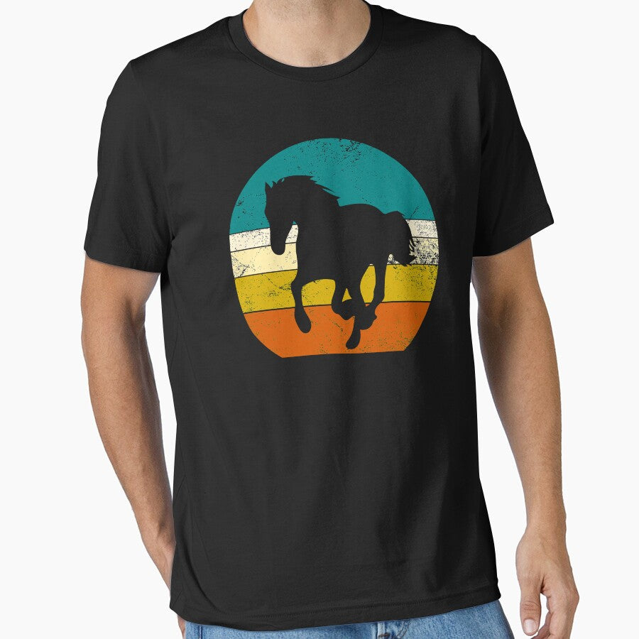 Vintage retro horse by alviansyah02 - Adult & Kids T-Shirts, Sweatshirts & Hoodies apparel design preview 1