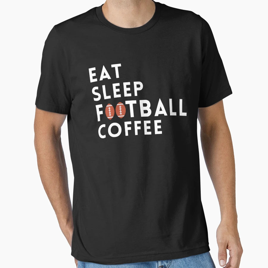 Eat Sleep Football Great Gift T-Shirt - Minimalist Print for Adults - T-Shirt, Sweatshirt, Hoodie