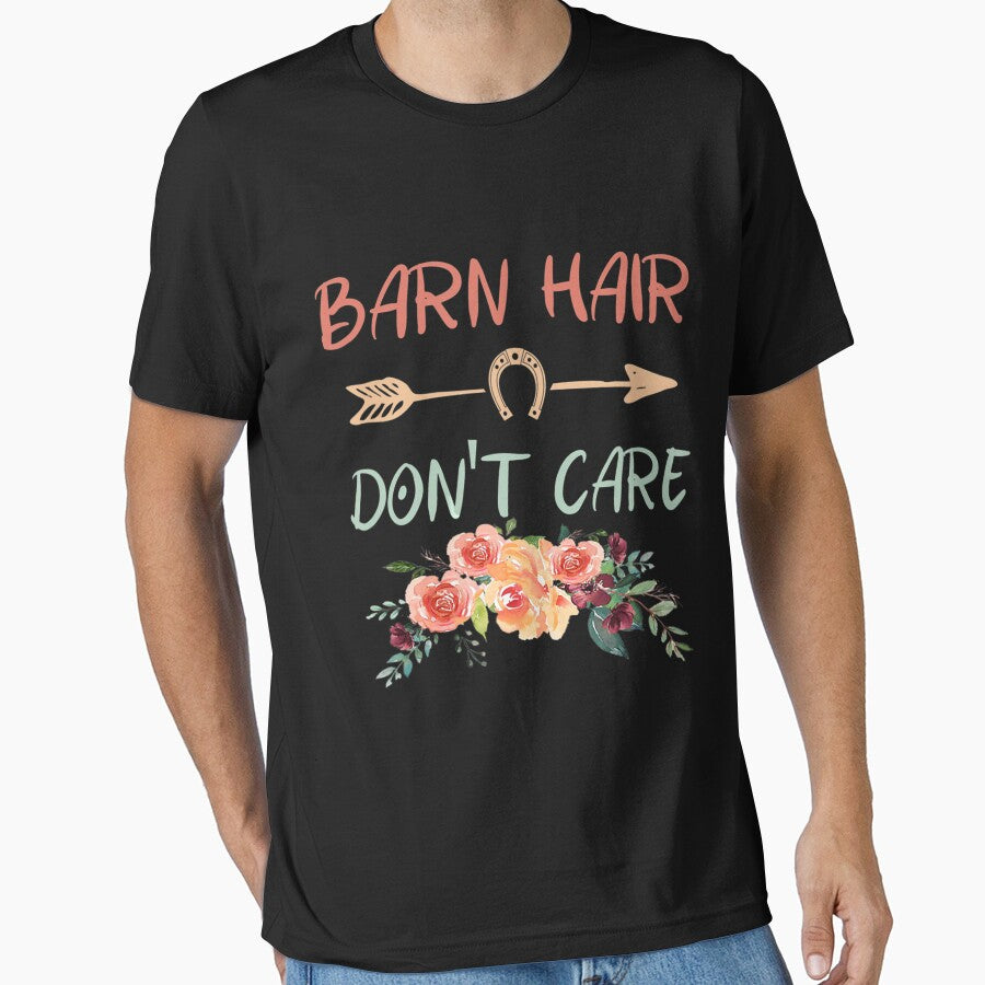 Barn Hair Don't Care Horse Funny Animal Lover by - Adult & Kids T-Shirts, Sweatshirts & Hoodies apparel design preview 1