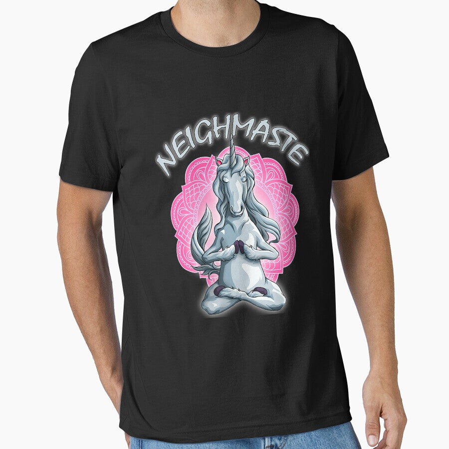 Womens Neighmaste Funny Yoga Horse Namaste Workout - Adult & Kids T-Shirts, Sweatshirts & Hoodies apparel design preview 1