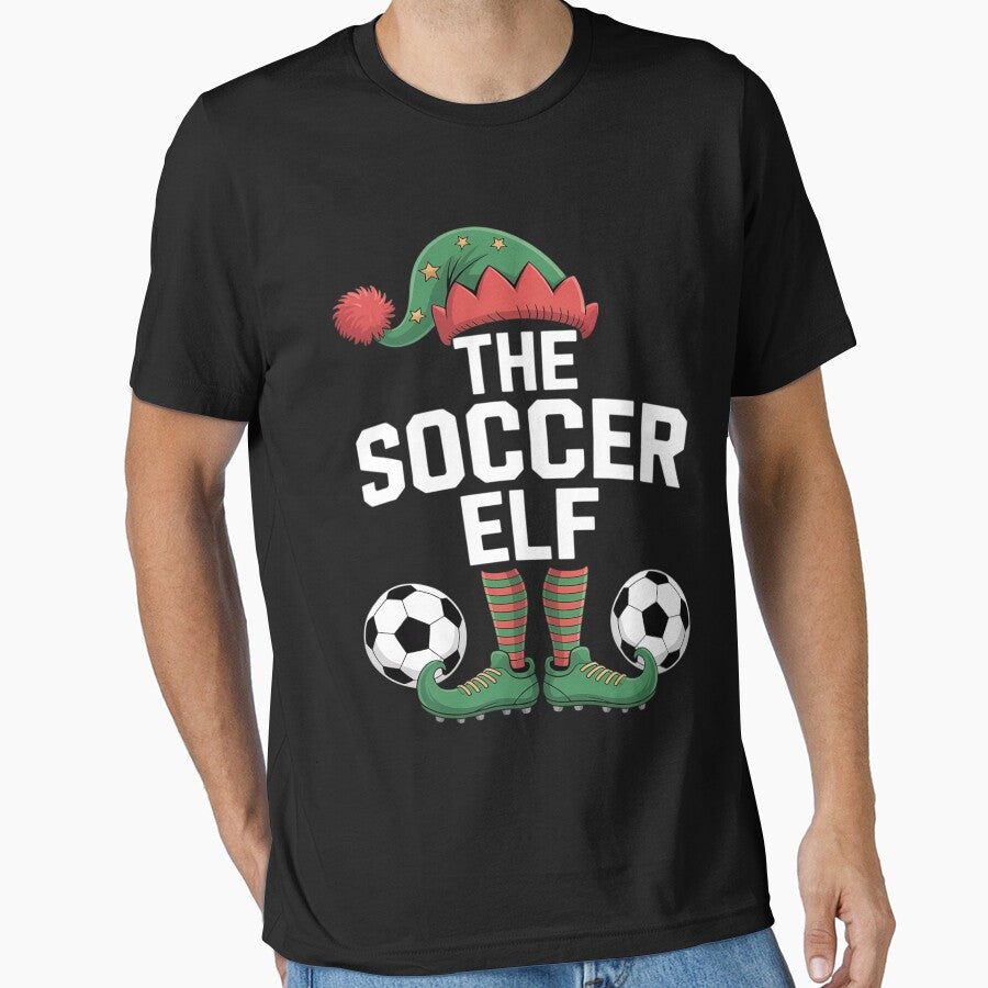 Soccer Elf Family Matching Christmas Party by - Adult & Kids T-Shirts, Sweatshirts & Hoodies apparel design preview 1