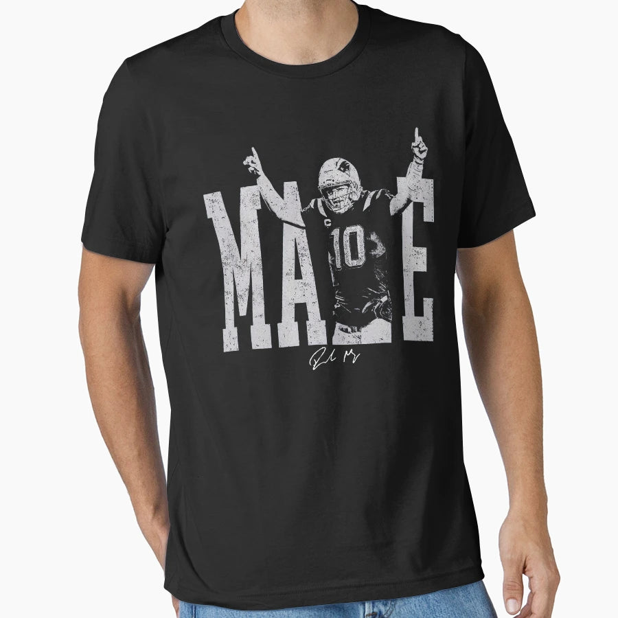 Drake Maye New England Football T-Shirt - Minimalist Print for Adults - T-Shirt, Sweatshirt, Hoodie