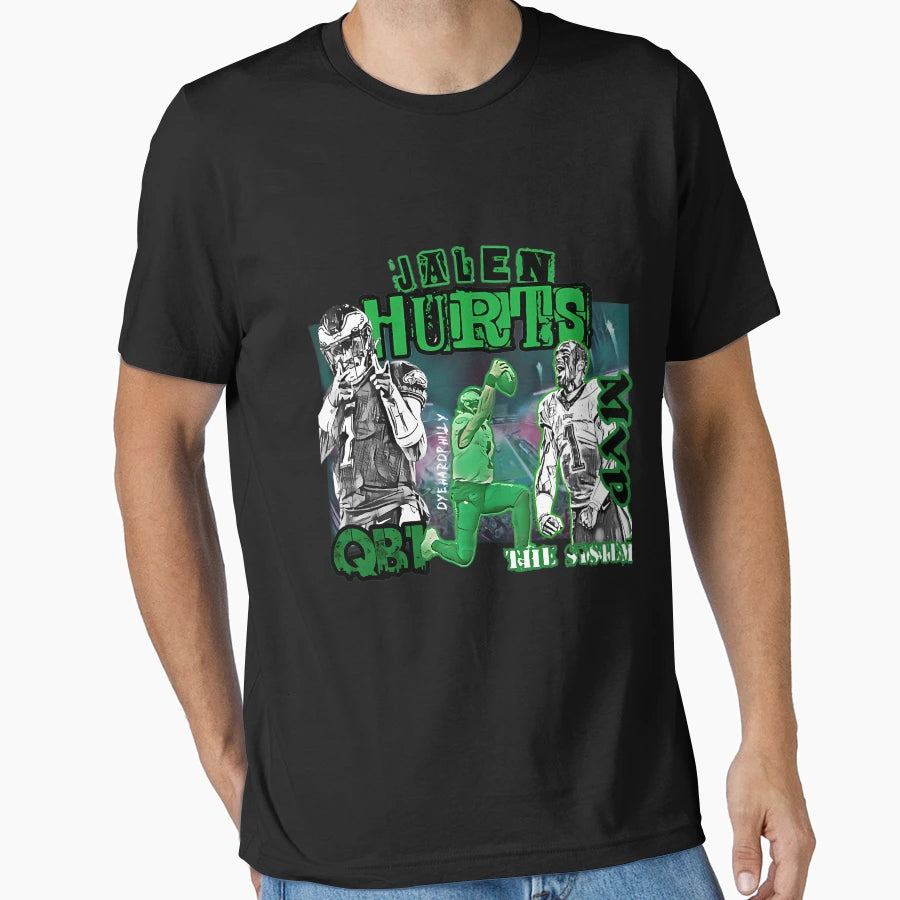 Quarterback Sports Player Championship T-Shirt - Custom Art Print Unisex - T-Shirt, Sweatshirt, Hoodie