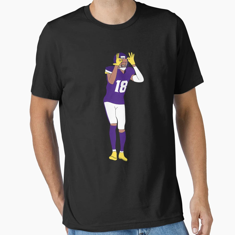 JJ Justin Jeffersonnn T-Shirt - Trendy Graphic for Adults - T-Shirt, Sweatshirt, Hoodie
