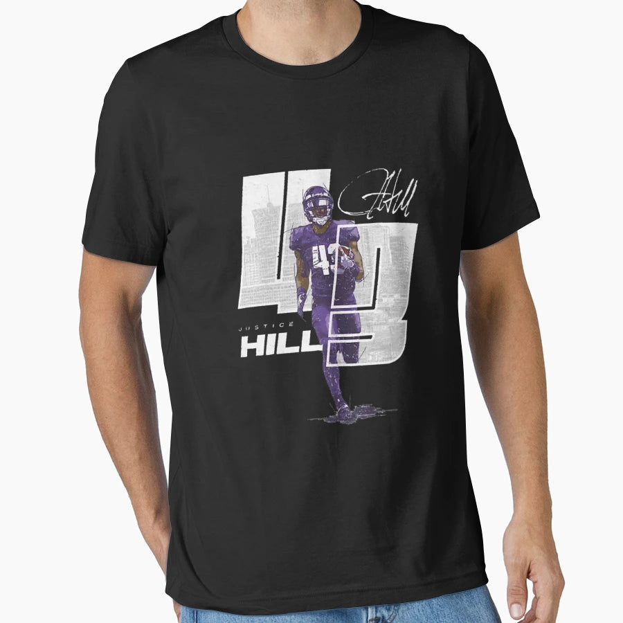 Justice Hill City Number T-Shirt - Graphic Print Unisex - T-Shirt, Sweatshirt, Hoodie