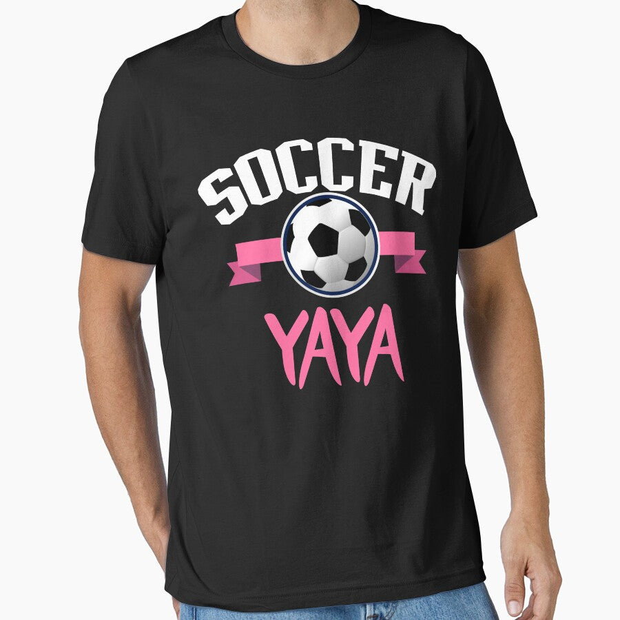 Funny Grandmother Sports Trendy Gift Soccer Yaya by - Adult & Kids T-Shirts, Sweatshirts & Hoodies apparel design preview 1