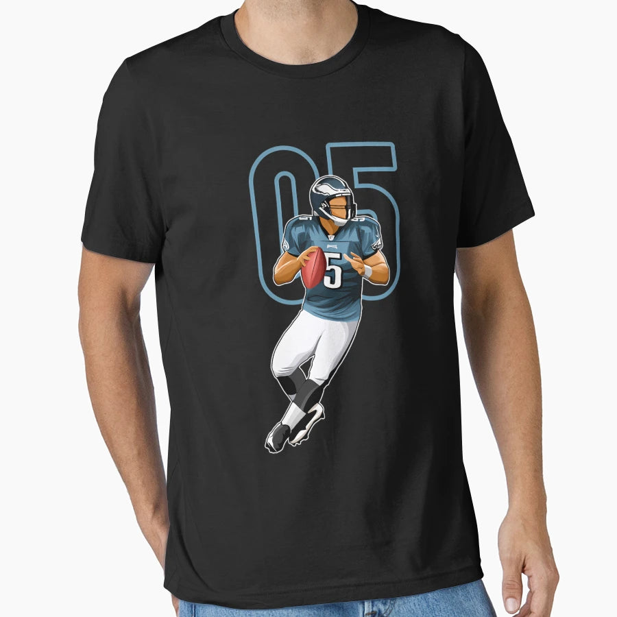 Donovan Mcnabb Philadelphia 5 Number T-Shirt - Novelty Apparel for Adults - T-Shirt, Sweatshirt, Hoodie