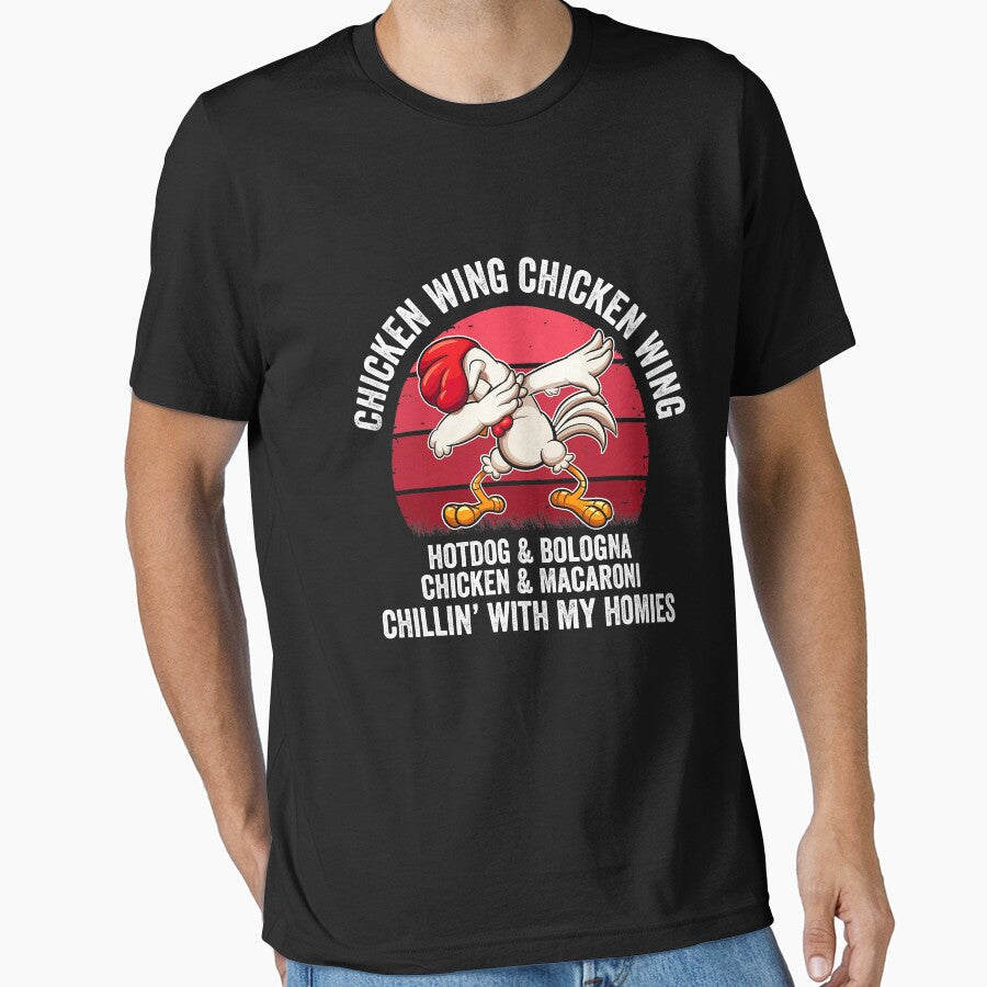 Viral Chicken Wing Hot Dog Bologna by ericrichard059 - Adult & Kids T-Shirts, Sweatshirts & Hoodies apparel design preview 1