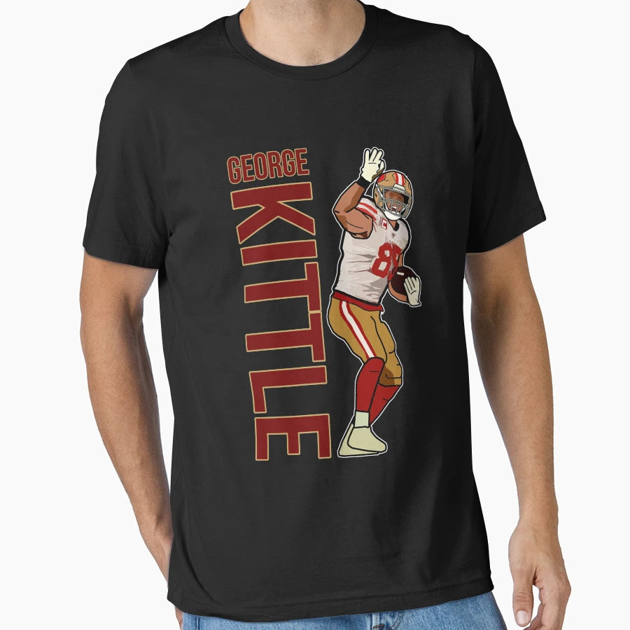 George 85 Nobrand Mens Kittle Black T-Shirt - Custom Art Print Men Women - T-Shirt, Sweatshirt, Hoodie