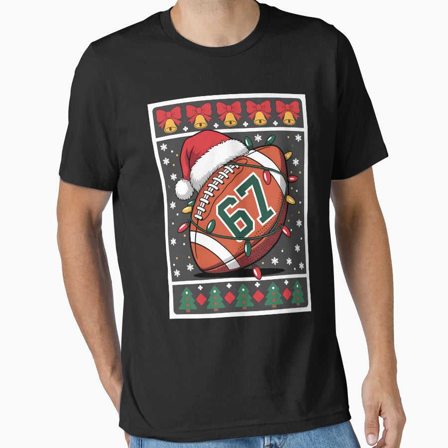 American Football Ball 67 Costume T-Shirt - Casual Everyday Wear for Adults - T-Shirt, Sweatshirt, Hoodie