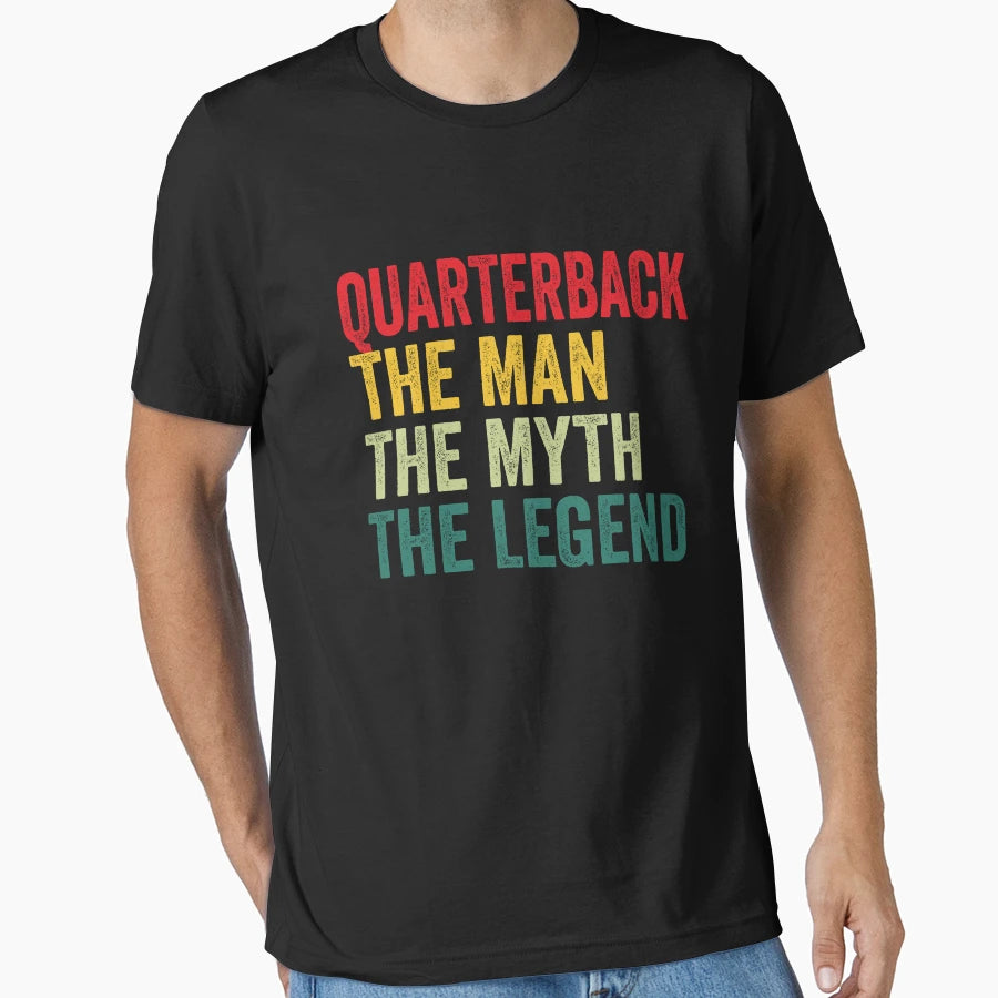Quarterback Mens Gift Myth T-Shirt - Novelty Apparel for Adults - T-Shirt, Sweatshirt, Hoodie