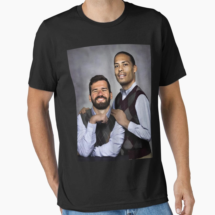 Alisson Virgil Dijk Step Brothers T-Shirt - Aesthetic Graphic Unisex - T-Shirt, Sweatshirt, Hoodie