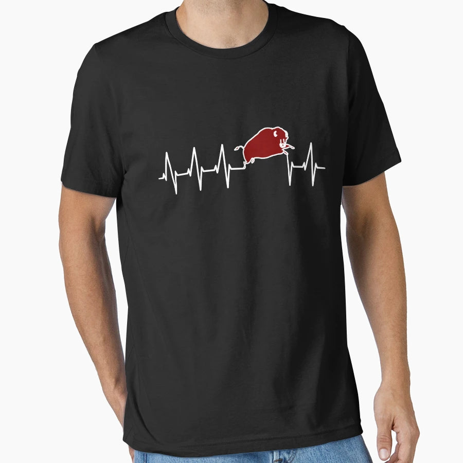 Bison Heartbeat Love T-Shirt - Streetwear Style Unisex - T-Shirt, Sweatshirt, Hoodie