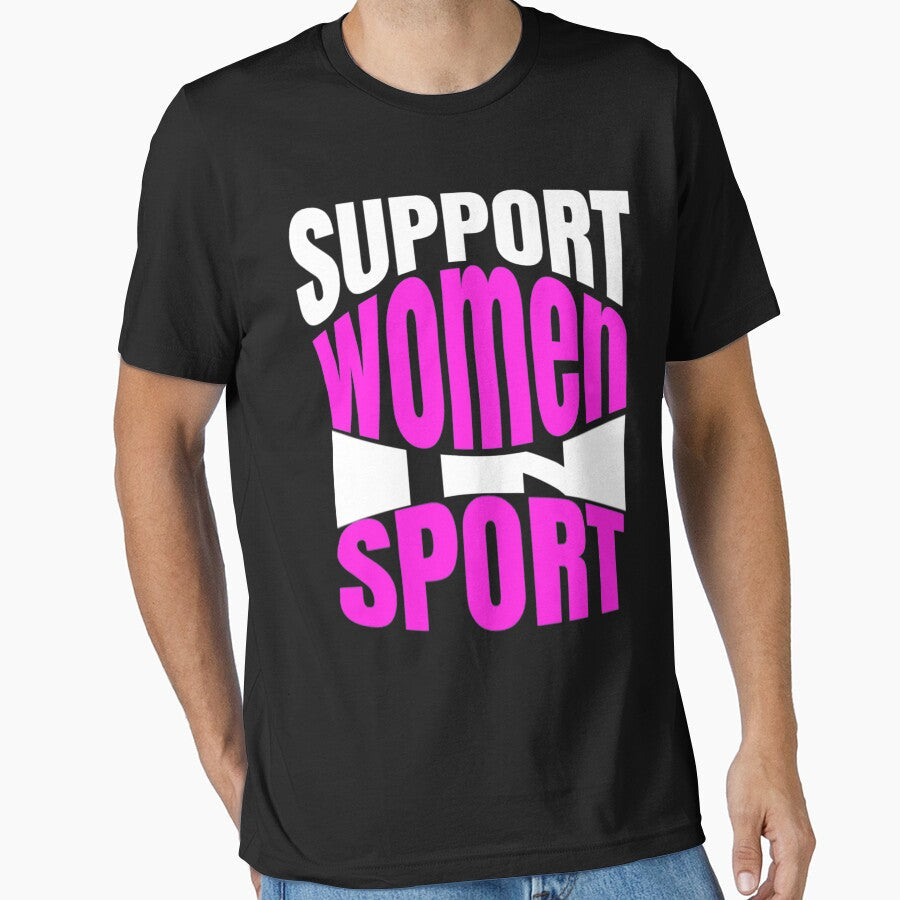 Support women in sports by Recoshet - Adult & Kids T-Shirts, Sweatshirts & Hoodies apparel design preview 1