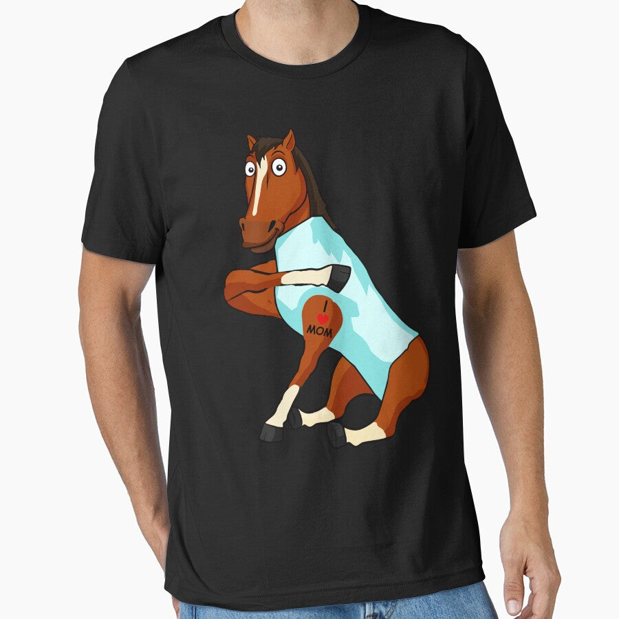 Horse Lover Tattoos I Love Mom by davidttenglish - Adult & Kids T-Shirts, Sweatshirts & Hoodies apparel design preview 1