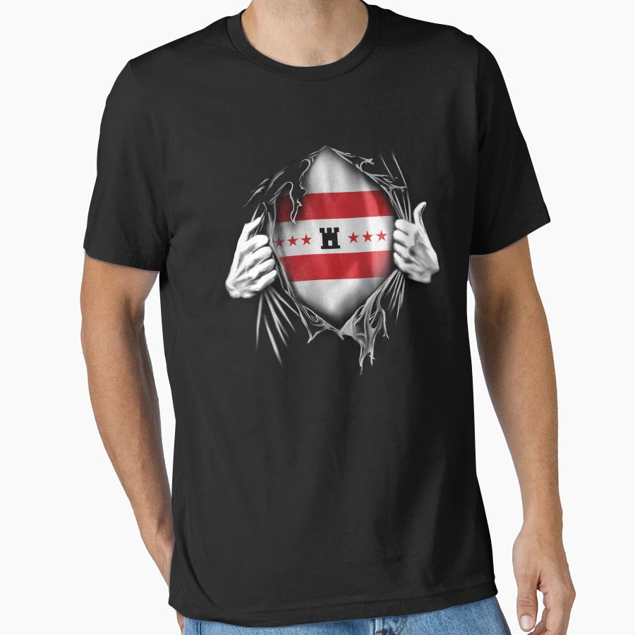 Drente Ripped Rippied Flag T-Shirt - Custom Art Print for Adults - T-Shirt, Sweatshirt, Hoodie