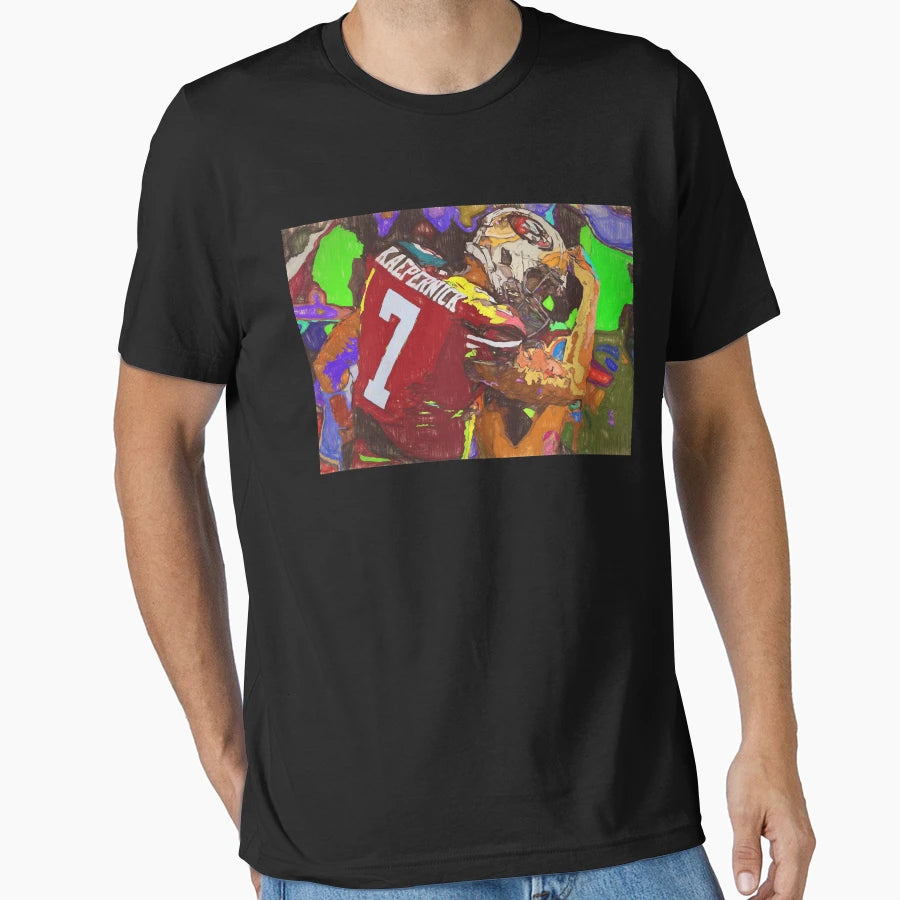 Colin Kaepernick Sketch T-Shirt - Trendy Graphic for Adults - T-Shirt, Sweatshirt, Hoodie