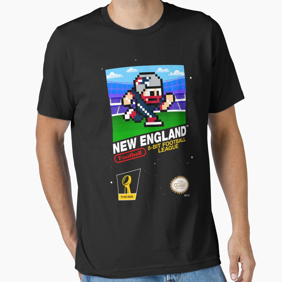 New England Patriots 8Bit Videogames T-Shirt - Custom Art Print for Adults - T-Shirt, Sweatshirt, Hoodie