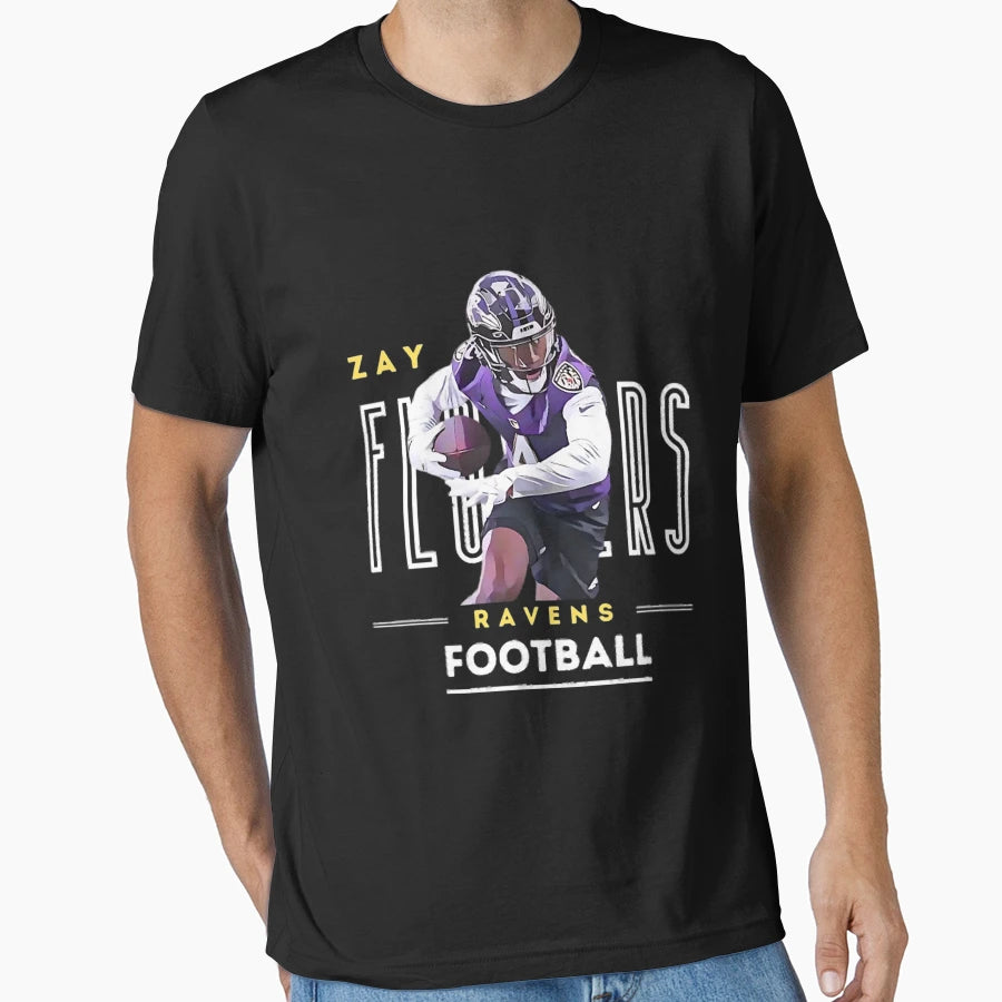 Zay Flowers Ravens T-Shirt - Novelty Apparel for Adults - T-Shirt, Sweatshirt, Hoodie