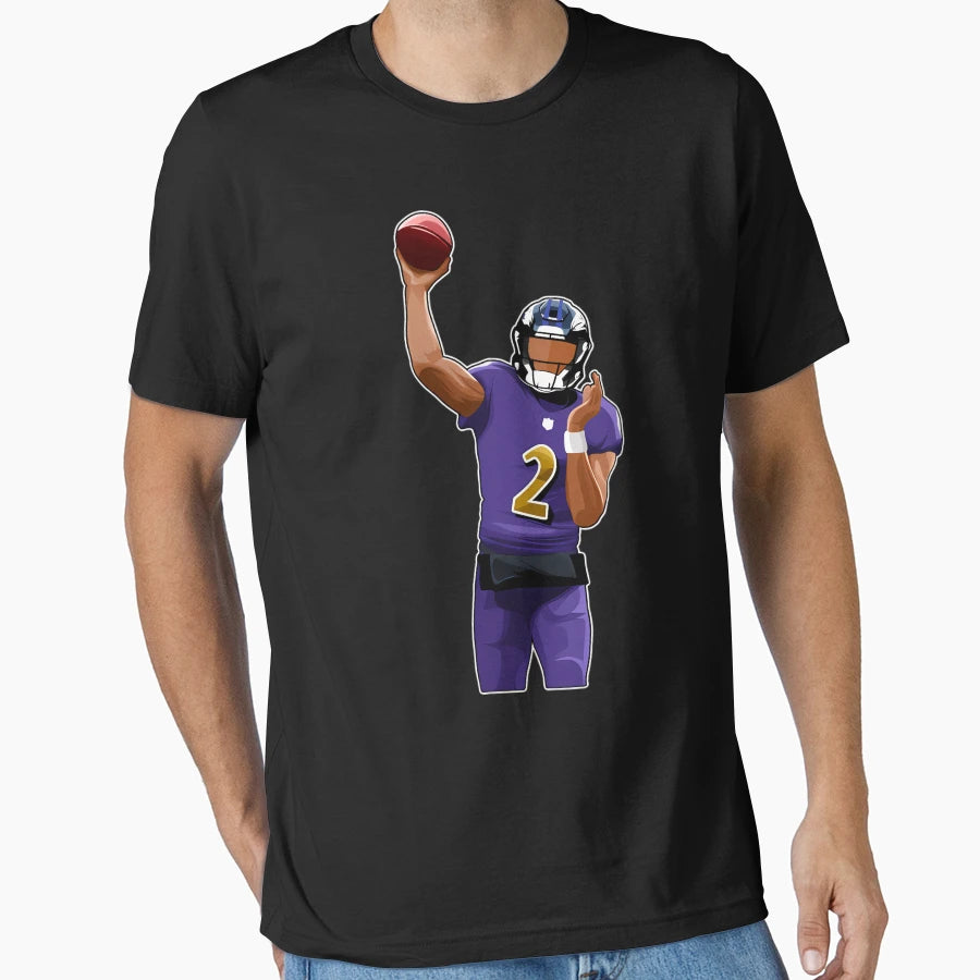 Tyler Huntley 2 Throw Ball T-Shirt - Custom Art Print Unisex - T-Shirt, Sweatshirt, Hoodie