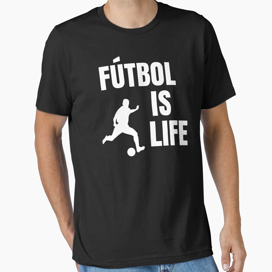 Futbol Is Life Soccer Lover Football Fan by - Adult & Kids T-Shirts, Sweatshirts & Hoodies apparel design preview 1