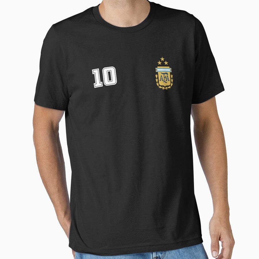 Argentina Football 3-Star Champion World Cup by - Adult & Kids T-Shirts, Sweatshirts & Hoodies apparel design preview 1