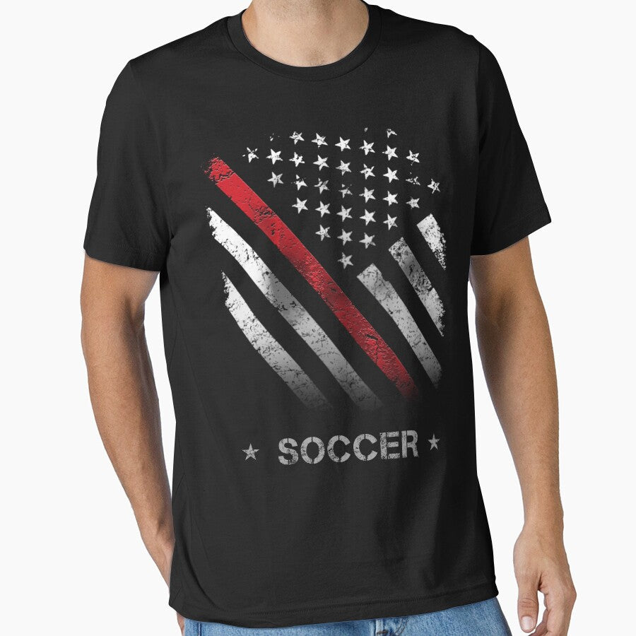 SOCCER FLAG AMERICAN by Chapman88 - Adult & Kids T-Shirts, Sweatshirts & Hoodies apparel design preview 1