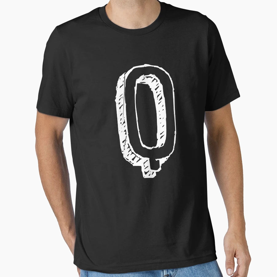 Letter Q Alphabet Group Halloween T-Shirt - Aesthetic Graphic for Adults - T-Shirt, Sweatshirt, Hoodie