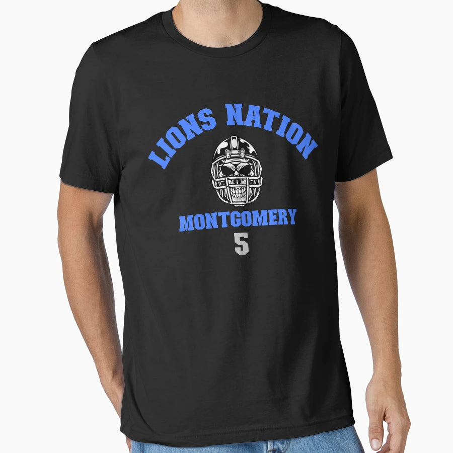 Lions Nation Montgomery 5 T-Shirt - Fun Novelty Design Unisex - T-Shirt, Sweatshirt, Hoodie