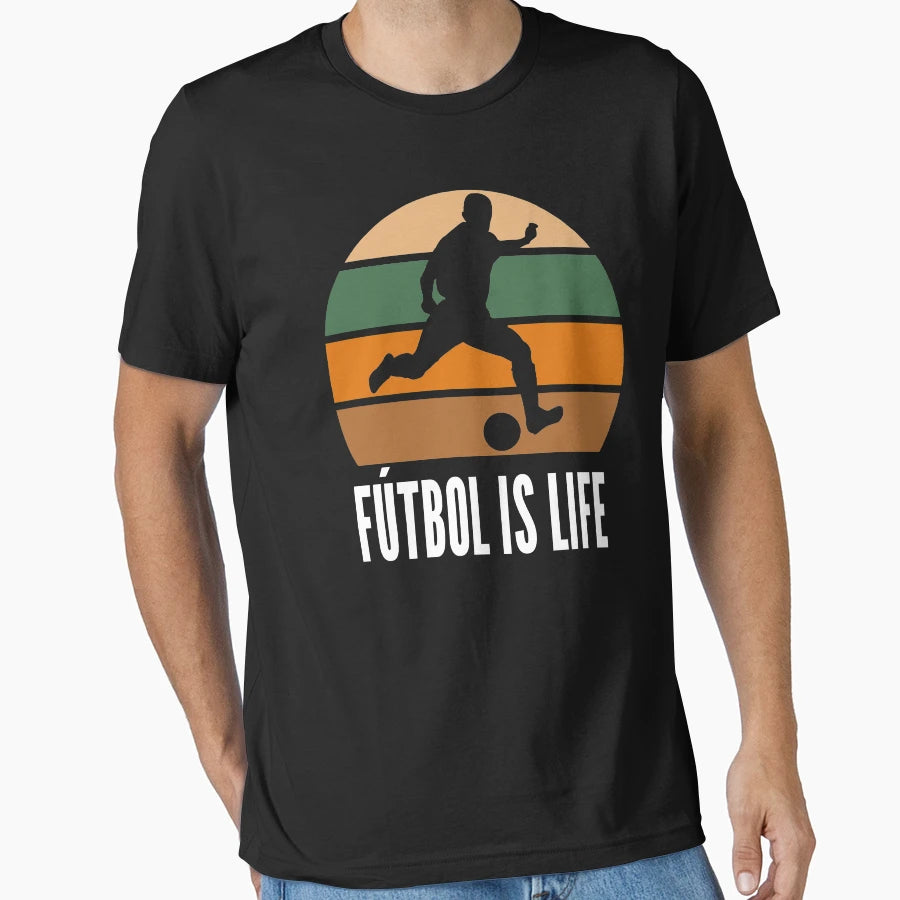 Futbol Is Life Soccer Lover Football T-Shirt - Trendy Graphic for Adults - T-Shirt, Sweatshirt, Hoodie