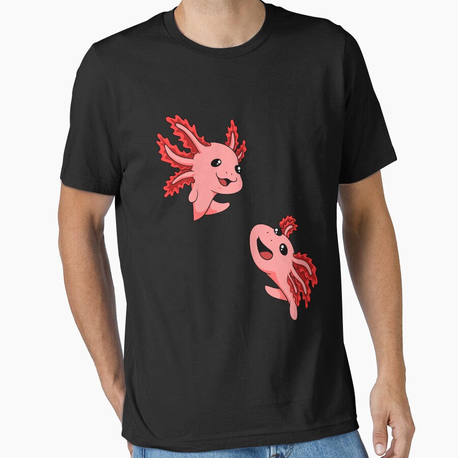 Axolotl gift Japanese Anime kawaii by Ibu83 - Adult & Kids T-Shirts, Sweatshirts & Hoodies apparel design preview 1