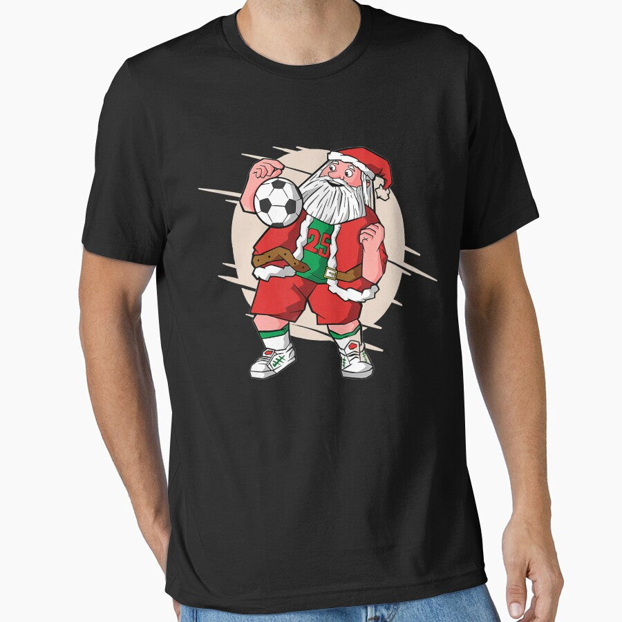 Christmas Santa Soccer Xmas Team by GouwensRick - Adult & Kids T-Shirts, Sweatshirts & Hoodies apparel design preview 1