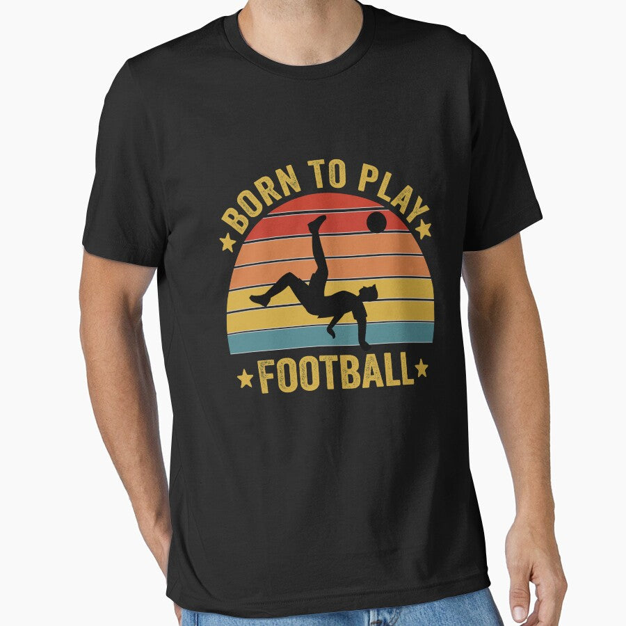 Born To Play Football by Medmac's Designs - Adult & Kids T-Shirts, Sweatshirts & Hoodies apparel design preview 1