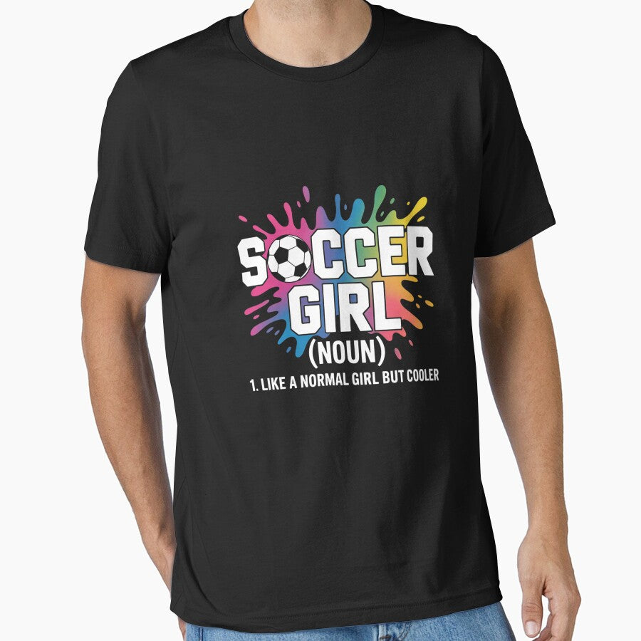 Soccer Girl Like A Normal But Cooler by - Adult & Kids T-Shirts, Sweatshirts & Hoodies apparel design preview 1