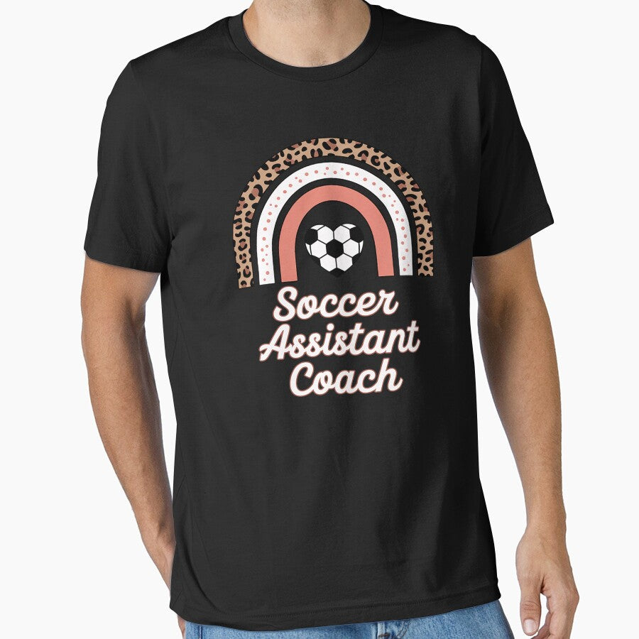 Soccer Assistant Coach Boho Rainbow by gerardostokes - Adult & Kids T-Shirts, Sweatshirts & Hoodies apparel design preview 1