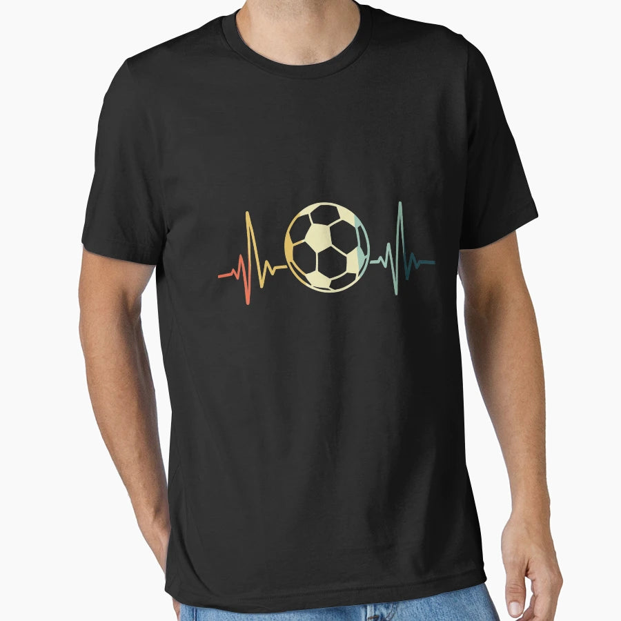 Soccer Heartbeat T-Shirt - Novelty Apparel Men Women - T-Shirt, Sweatshirt, Hoodie