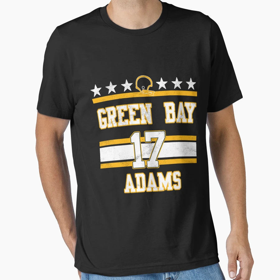 Green Bay Football 17 Adams T-Shirt - Trendy Graphic Unisex - T-Shirt, Sweatshirt, Hoodie