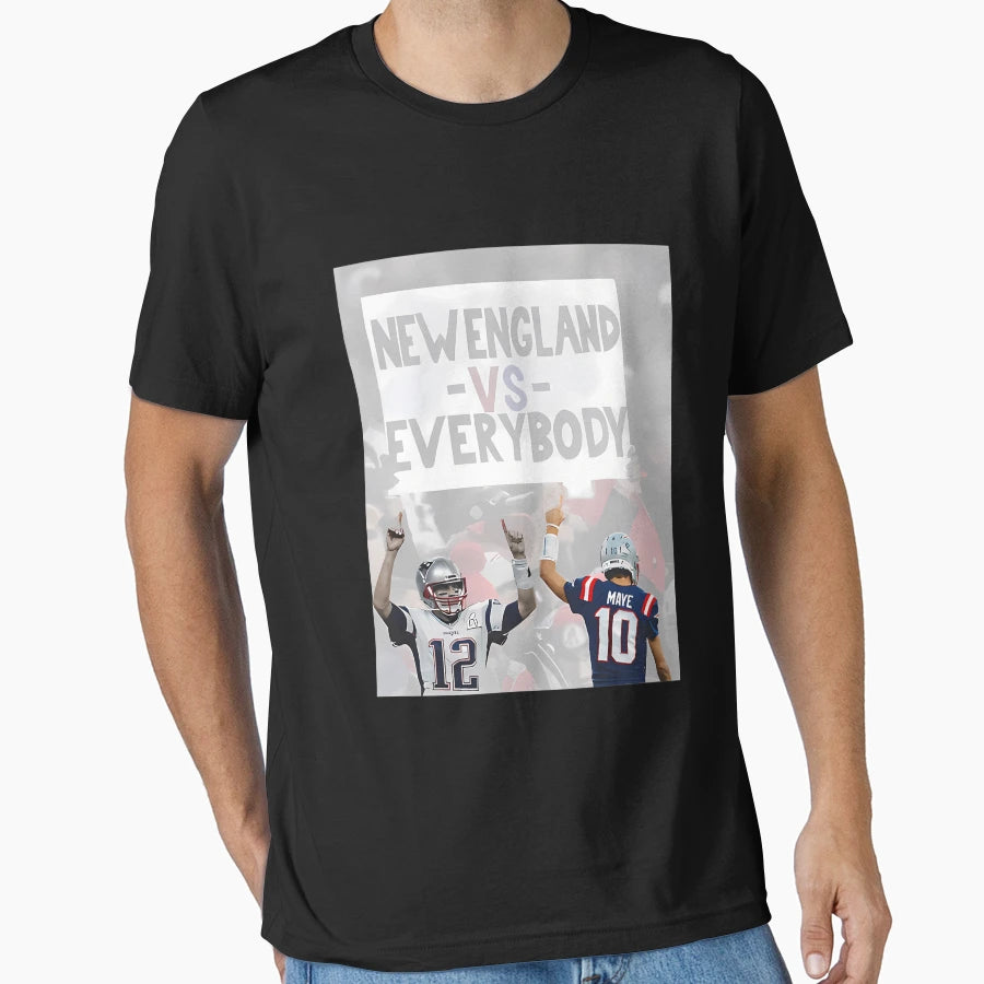 New England Vs Everybody Football T-Shirt - Casual Everyday Wear Men Women - T-Shirt, Sweatshirt, Hoodie