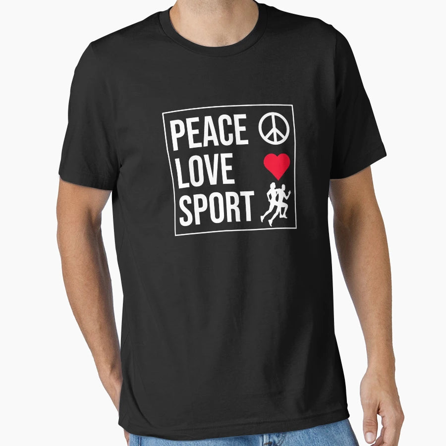 Peace Love Sport T-Shirt - Novelty Apparel Men Women - T-Shirt, Sweatshirt, Hoodie