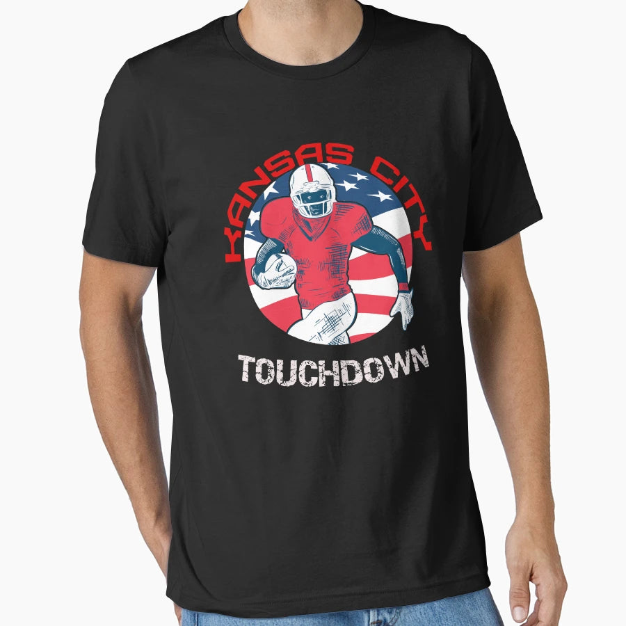 Kansas City Touchdown Football T-Shirt - Casual Everyday Wear Men Women - T-Shirt, Sweatshirt, Hoodie